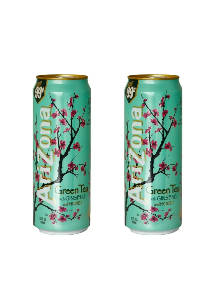 Напиток негазированный AriZona Green Tea with Ginseng & Honey 2 шт по 680 мл