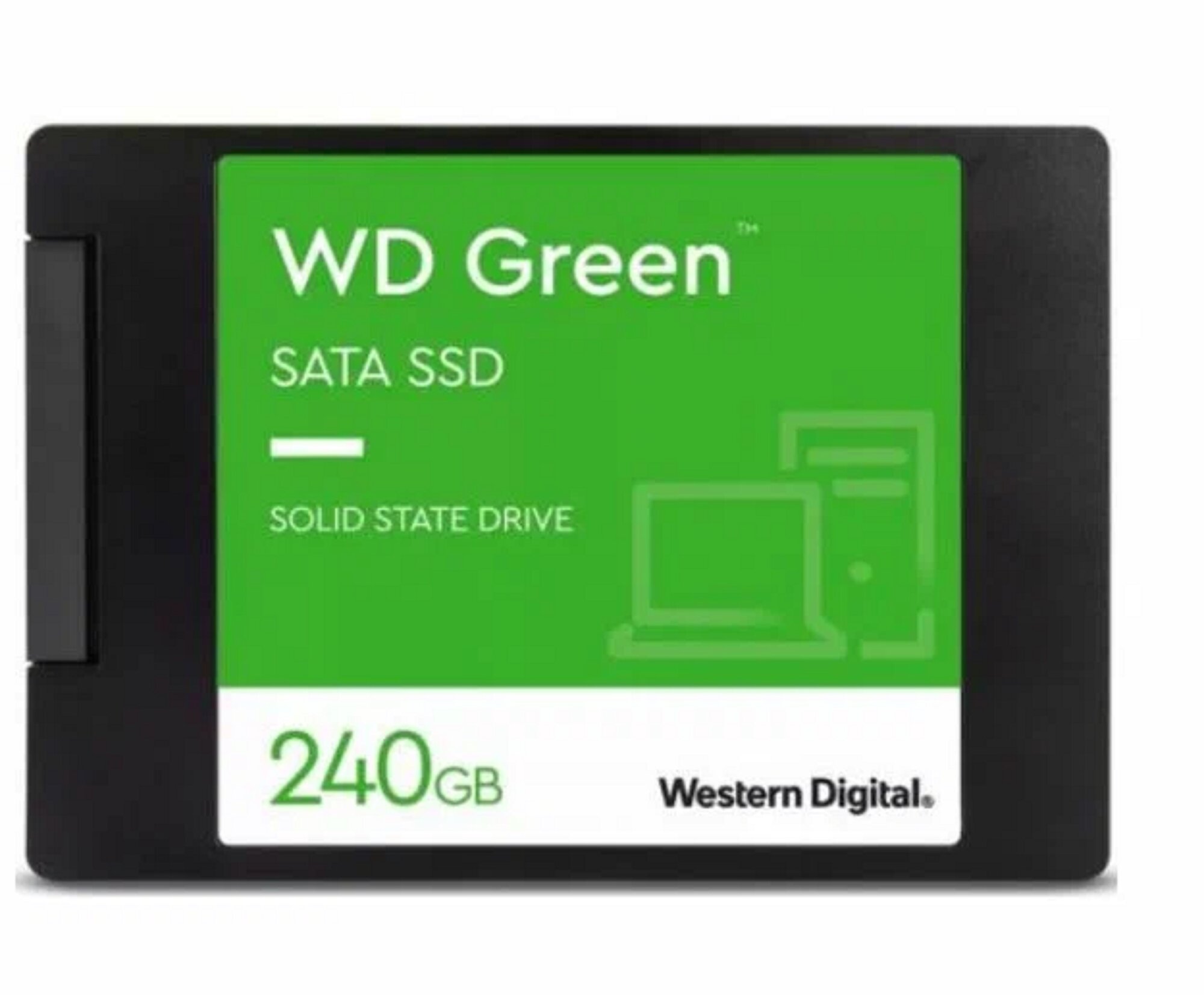 SSD накопитель WD Green WDS240G3G0A 240ГБ, 2.5", SATA III, SATA