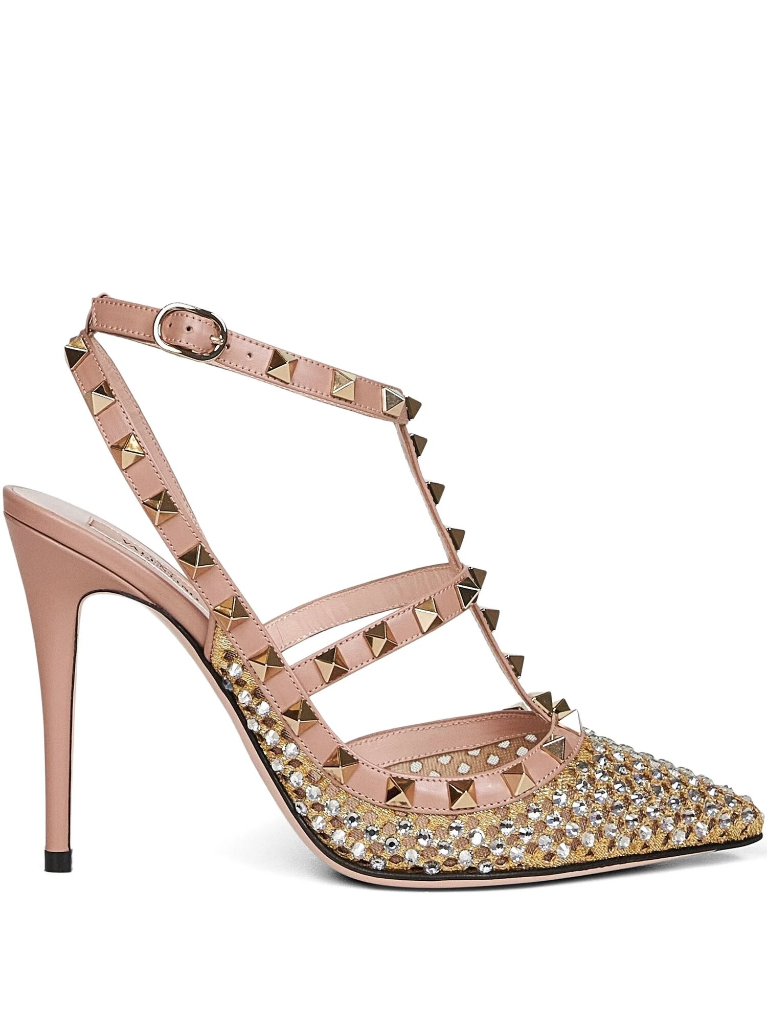 Туфли Valentino Туфли со стразами, размер 39, розовый,