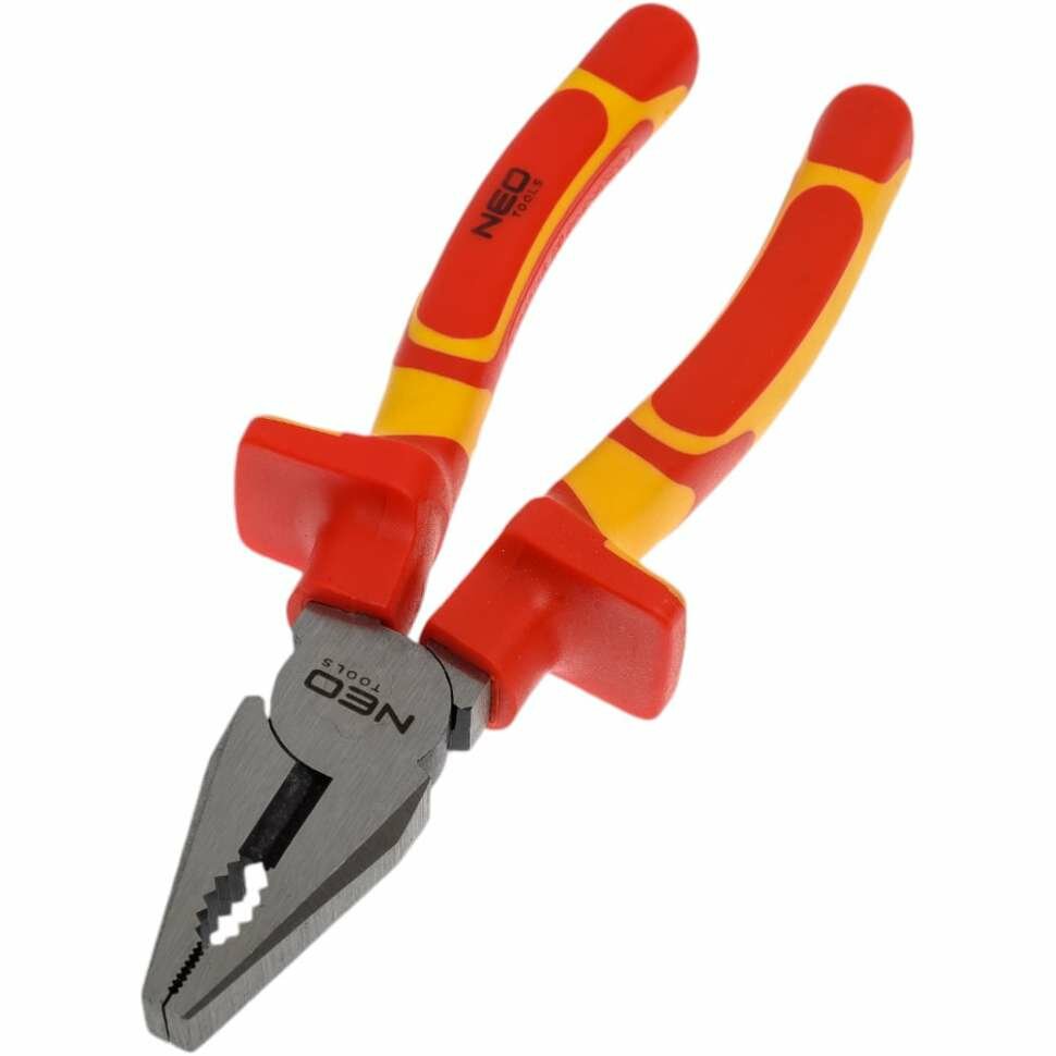 Плоскогубцы NEO Tools комбинированные, 180 мм, 1000 В, CrV, полированные 01-221