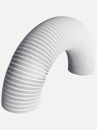 Изображение товара Гофрированный алюминиевый воздуховод DiCiTi, белый, 15 VA, диаметр 150мм