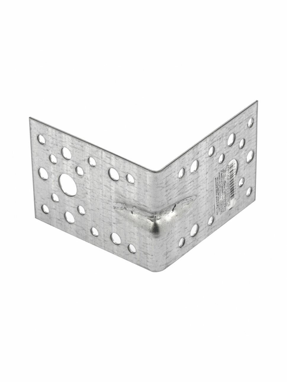 Крепежный уголок усиленный 1.7 мм KUU 90 x 90 x 65 мм Россия Сибртех 46412