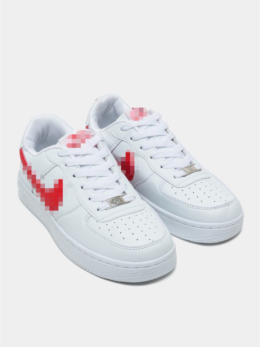 Кроссовки  Air Force 1, полнота C (EU)/ на узкую стопу, размер 36 37 38 39 40 41 42 43 44, красный — фото 1