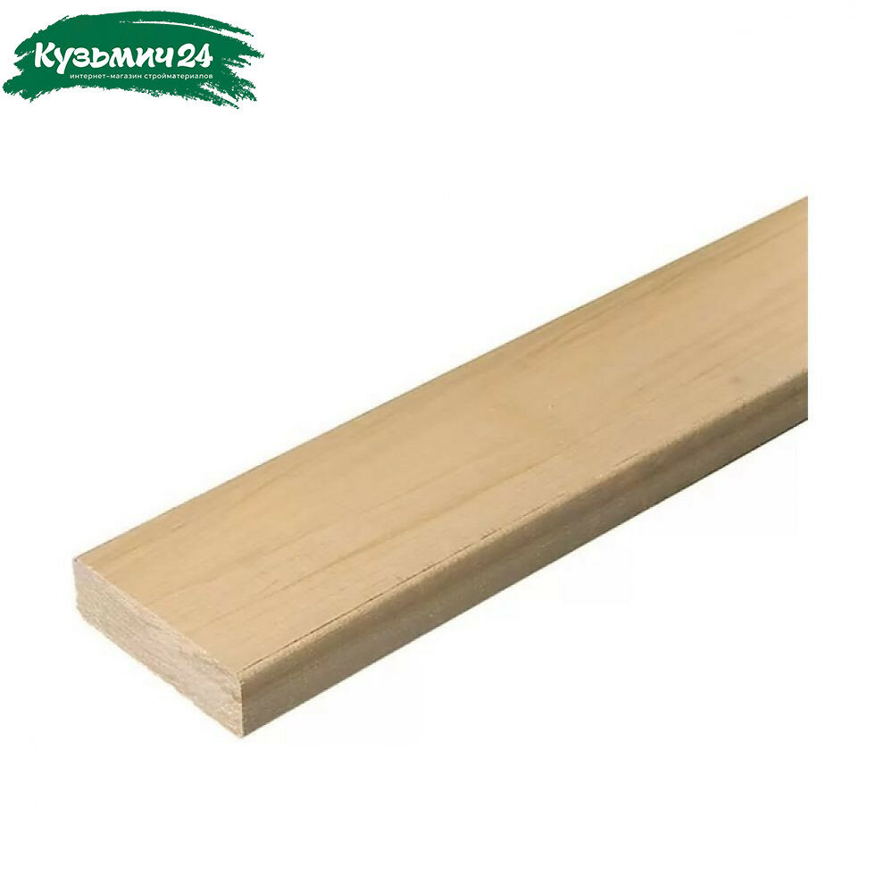 Полок для бани сорт Экстра Береза термодревесина 25х85х3000 мм
