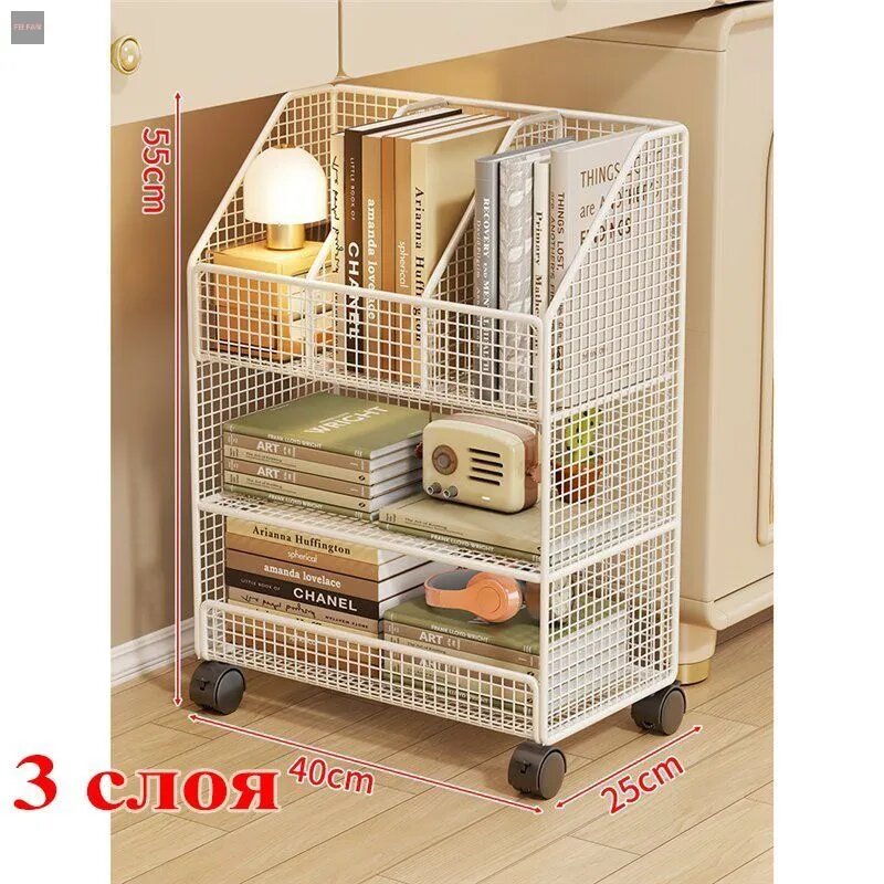 Rongxue Декоративная полка напольная прямая 58×42×30 см для книг и декора