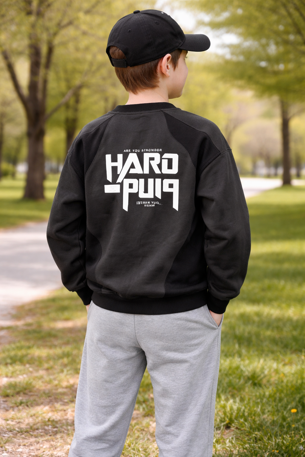 Худи размер 150, , черно-белая графика — фото 1