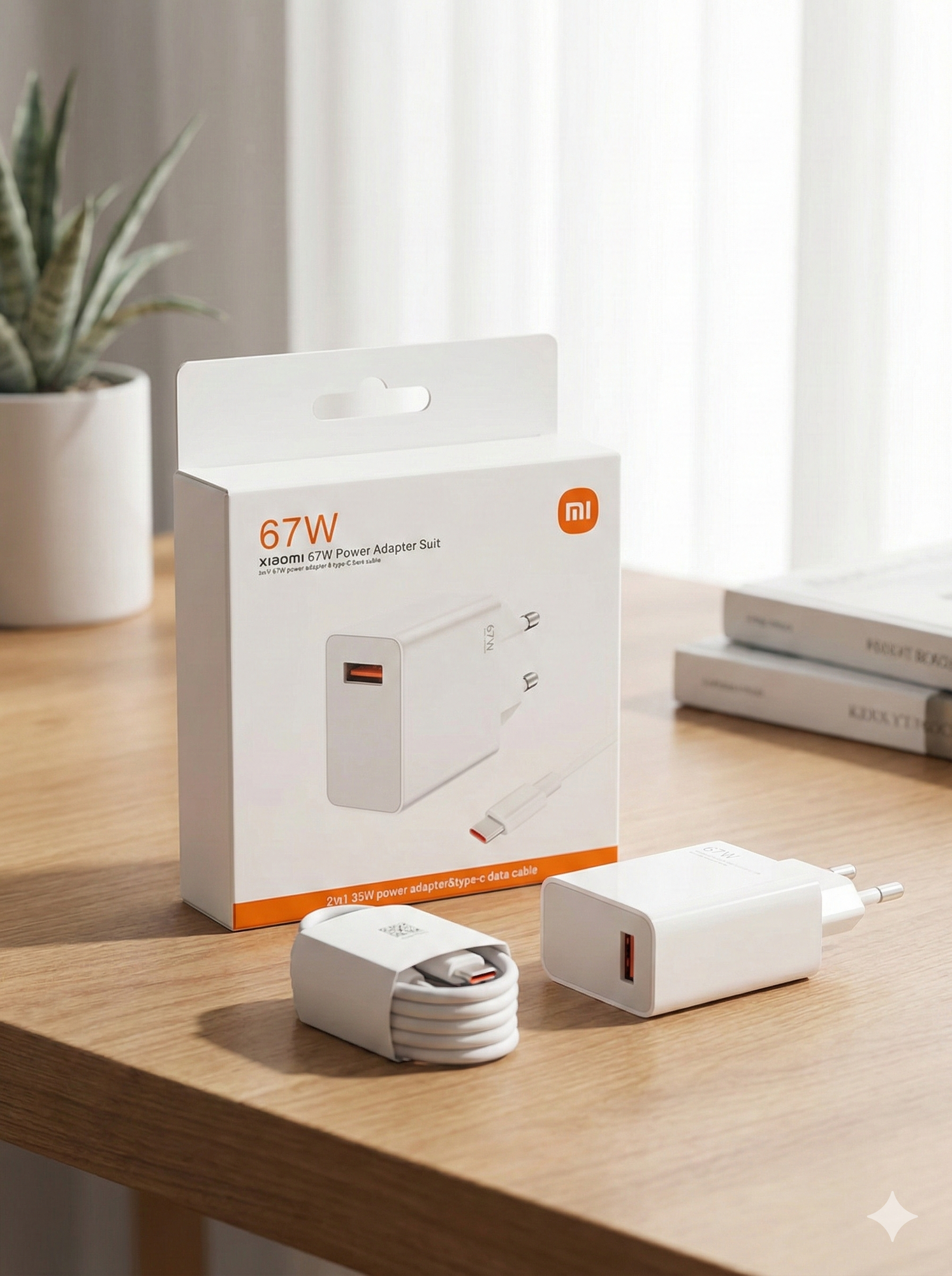 Зарядное устройство с кабелем для Xiaomi и Android Mi, 67W доступная цена хорошее качество