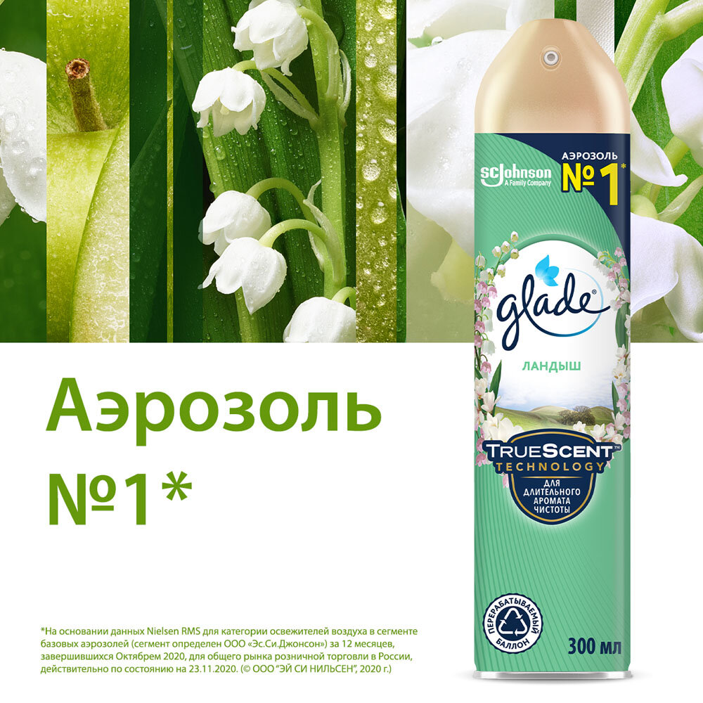 Glade Аэрозоль Ландыш, 300 мл, , 