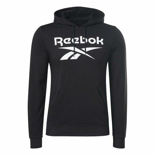 Толстовка спортивная Reebok RI FT BIG LOGO OTH HOOD, размер XL, черный