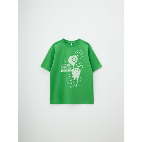 Футболка Sela, размер 146, зеленый куртка sela размер 146 зеленый