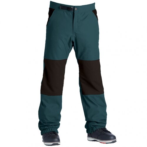 брюки Airblaster, размер L, зеленый, черный