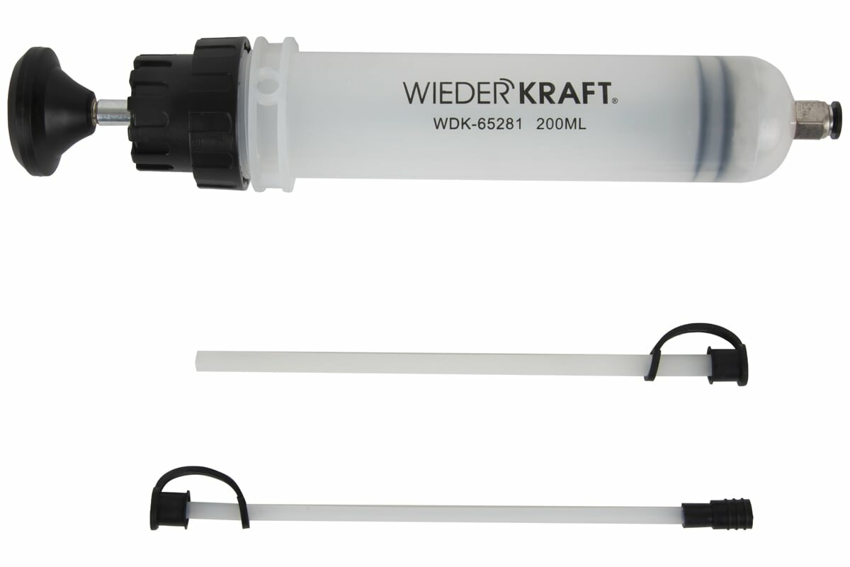 WIEDERKRAFT Шприц для технических жидкостей 200 мл WDK-65281
