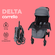 Коляска прогулочная CARRELLO Delta, всесезонная, серая