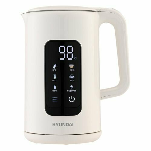 Чайник электрический Hyundai HYK-S4606 2200Вт кремовый 6178₽