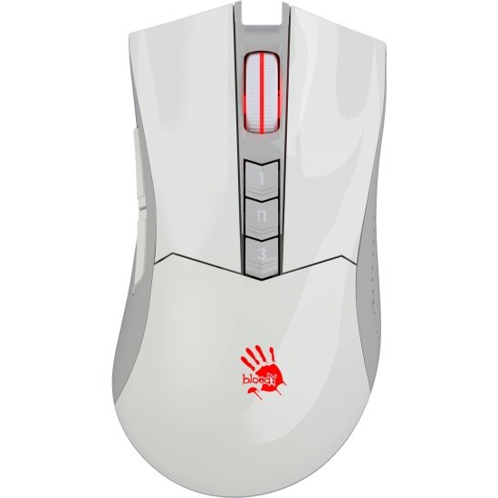 Мышь A4TECH Bloody R90 Plus белый (R90 PLUS GREUISH WHITE)