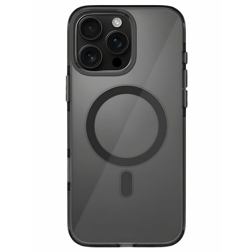 фото Чехол противоударный k-doo iceguard iphone 16 pro, темно-прозрачный c поддержкой magsafe kzdoo