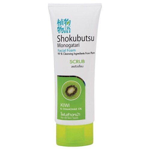 фото Lion пенка-скраб для лица Shokubutsu Monogatari facial foam 100 г