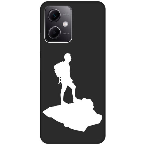 Матовый чехол Trekking W для Xiaomi Redmi Note 12 / Сяоми Редми Ноут 12 с 3D эффектом черный матовый чехол trekking w для xiaomi redmi 12 сяоми редми 12 с 3d эффектом черный