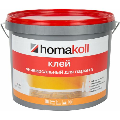 Клей водно-дисперсионный для паркета Homakoll (Хомакол) 7 кг клей водно дисперсионный homakoll для паркета 4 кг