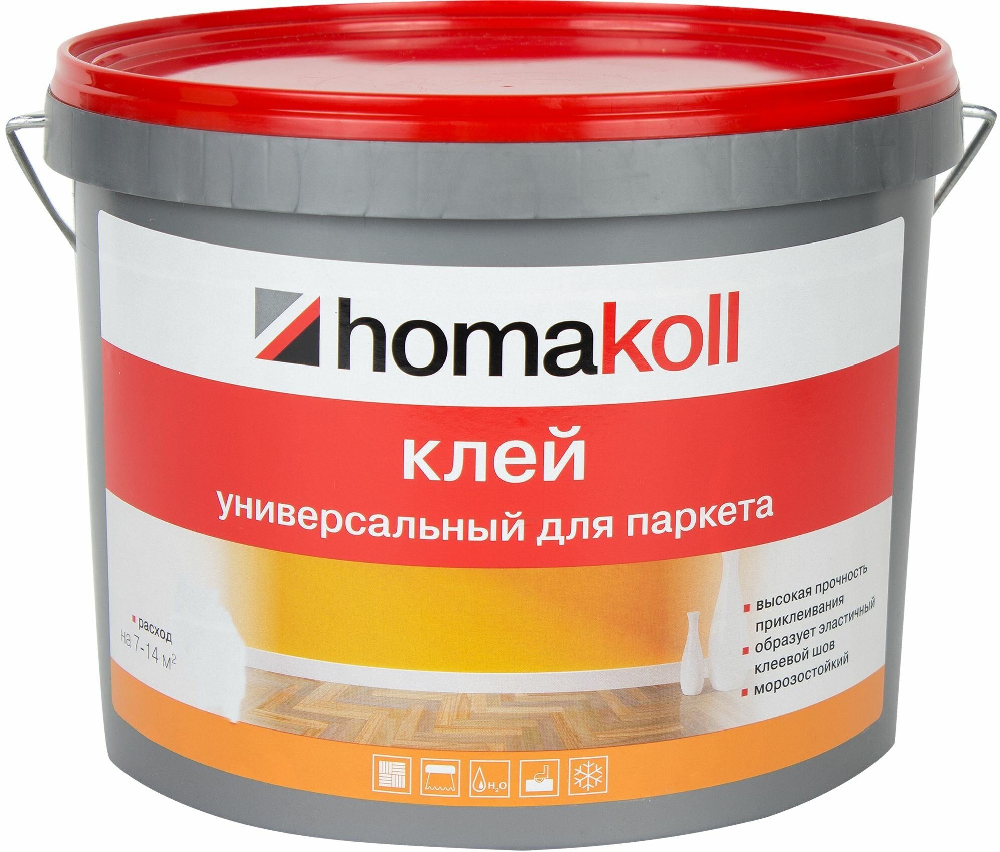 Клей водно-дисперсионный для паркета Homakoll (Хомакол) 7 кг