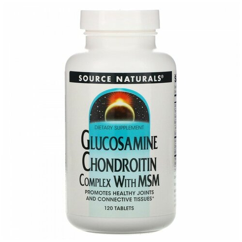 Source Naturals, Glucosamine Chondroitin Complex with MSM, 120 таблеток