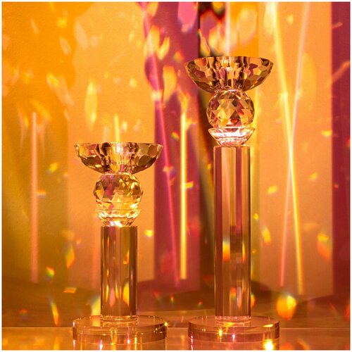 Подсвечник Xiaogan xinhua 1 свеча высокий 8х8х24 см