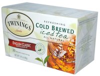 Чай черный Twinings Cold brewed iced tea English classic в пакетиках, 20 шт.