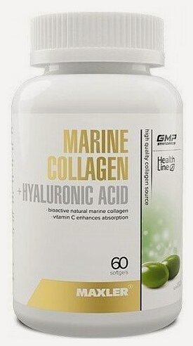Изображение товара Maxler Marine Collagen + Hyaluronic Acid, 60 капс.
