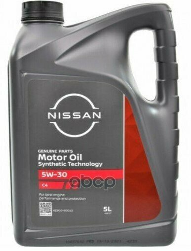 NISSAN 5W-30 5L Motor Oil Dpf Cf Масло Моторное Синтетическое