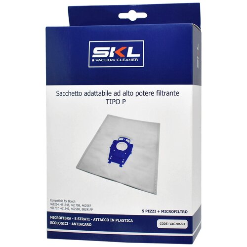 Мешки для пылесосов Bosch тип P комплект 5 шт 684₽