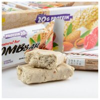 BombBar протеиновый батончик Natural Bar + Vitamin C (60 г)(20 шт.) овсяный с вишней