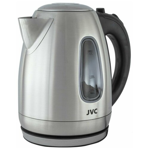 чайник электрический jvc jk ke1719 Чайник электрический JVC 1,7 л из нержавеющей стали, открывание кнопкой, съемный фильтр от накипи, подсветка, 2200 Вт