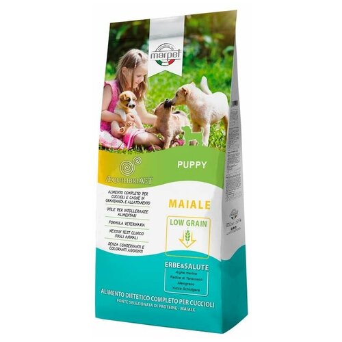 Корм сухой диетический для щенков от 3 мес до 12мес., беременных и кормящих сук всех пород, со свининой 12 кг.