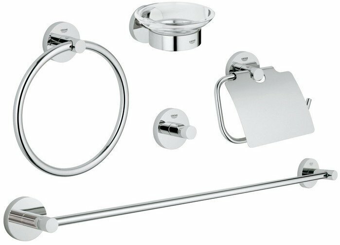 Grohe Набор аксессуаров 5 в 1 Master Bathroom Grohe Essentials 40344001