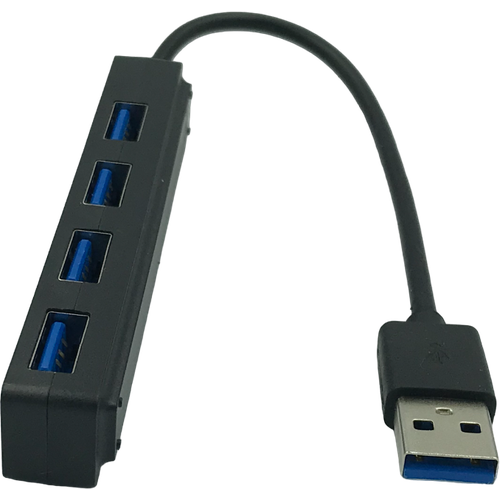 USB HUB Разветвитель для компьютеров на 4 порта ЮСБ Хаб концентратор USB2.0, черный