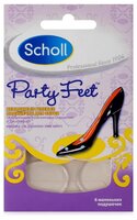 Scholl Party Feet Невидимые гелевые подушечки, ослабляющие дискомфорт, 6 шт