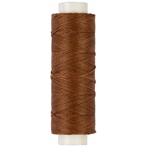 Промысел Нитки для кожи вощёные (полиэстер) LC-005 для кожи 40 м № 002 св. коричневый