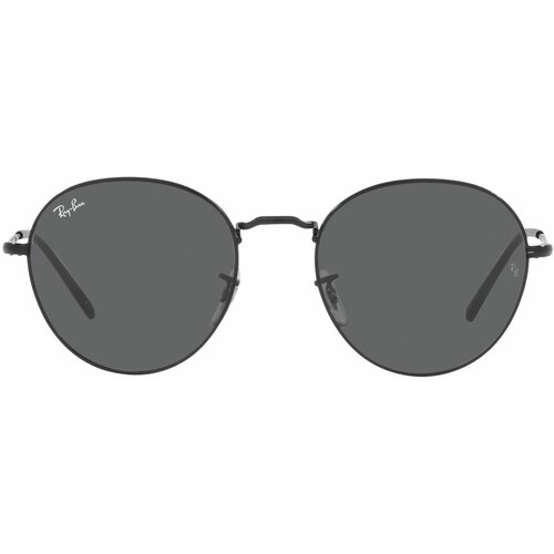 фото Солнцезащитные очки ray-ban, овальные, оправа: металл, с защитой от уф, черный