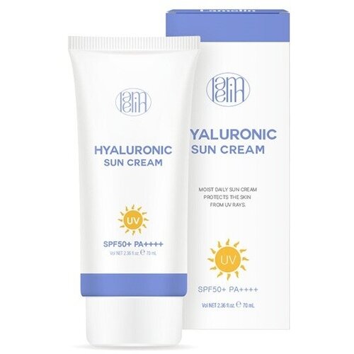 Увлажняющий солнцезащитный крем для лица и тела с гиалуроновой кислотой Lamelin Hyaluronic Sun Cream SPF50+ PA++++ 70ml