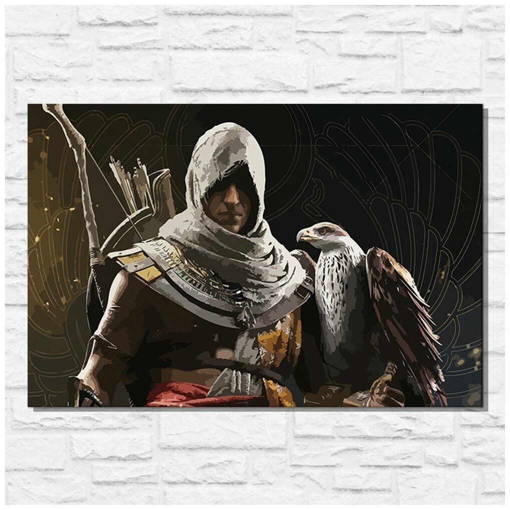 Картина по номерам на холсте игра Assassin's Creed Истоки - 11564 Г 60x40
