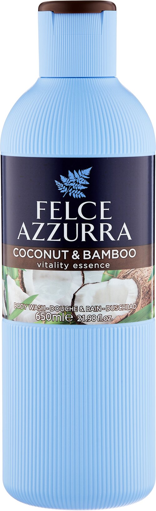 Гель для душа и пена для ванн Felce Azzurra Coconut and bamboo, 650 мл