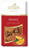 Шоколад Heidi Gourmette молочный с апельсином, 100 г