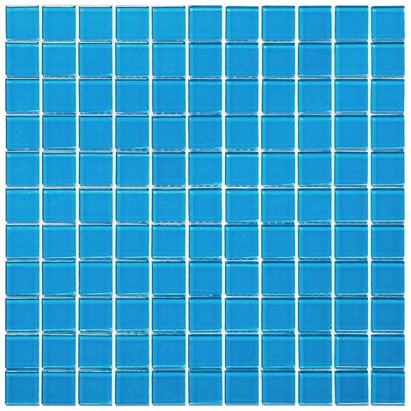 Мозаика Natural A-143 из глянцевого стекла размер 30х30 см чип 2,5x2,5 cм толщ. 3.5 мм площадь 0.09 м2 на сетке