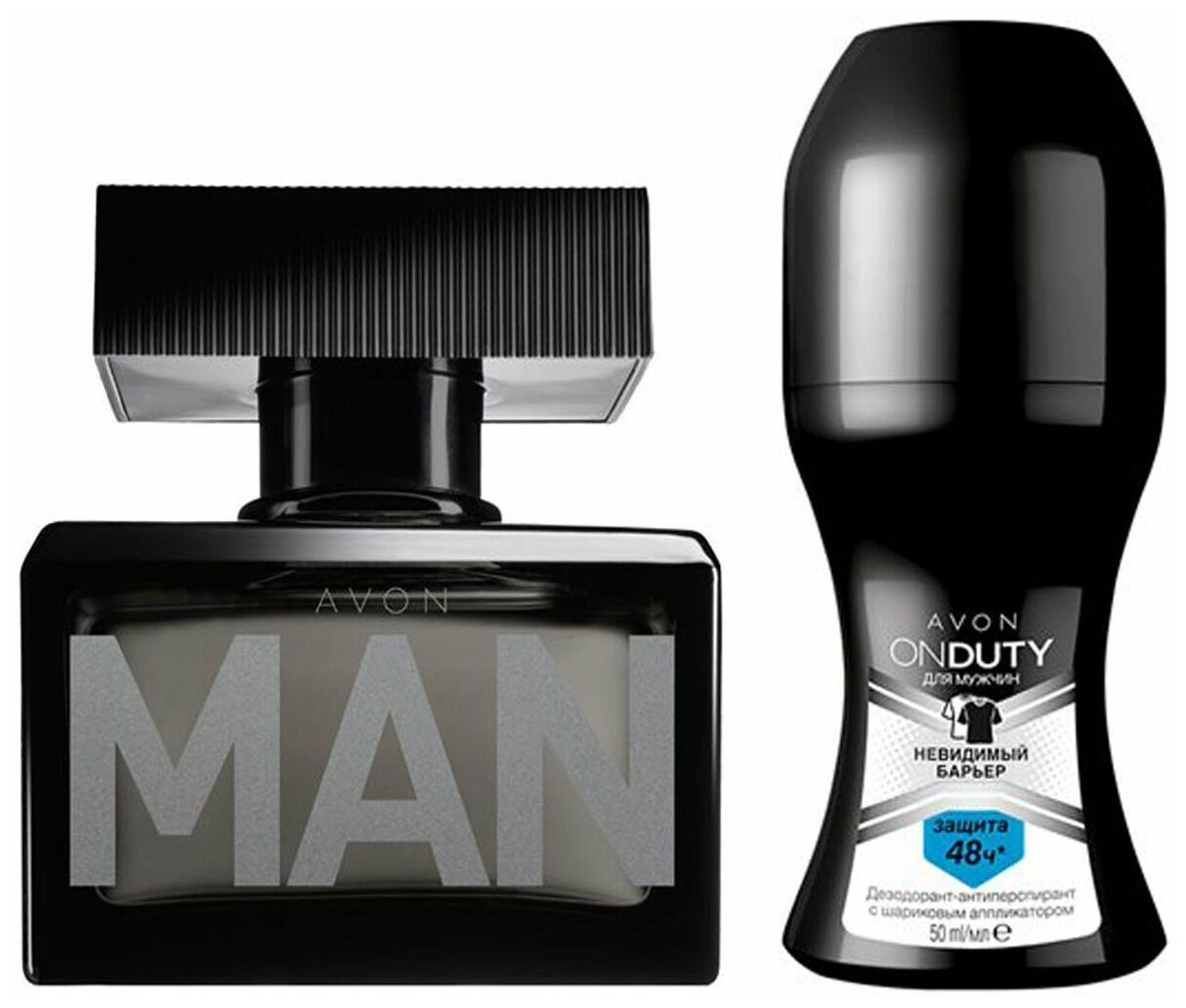 Туалетная вода Avon Man для него, 75 мл в комплекте с мужским дезодорантом (OnDuty)