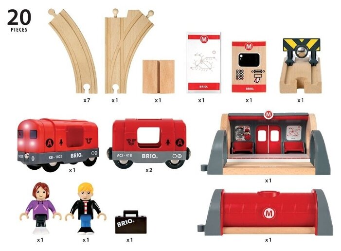 brio 33514 metro city set