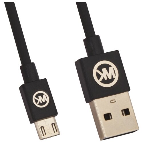 фото Кабель WK USB - micro USB (WDC-052) 1 м черный