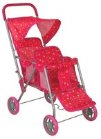 Прогулочная коляска Buggy Boom Mixy (8025) розовый/сердечки
