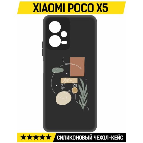 Чехол-накладка Krutoff Soft Case Элегантность для Xiaomi Poco X5 черный чехол накладка krutoff soft case элегантность для xiaomi 13 lite черный