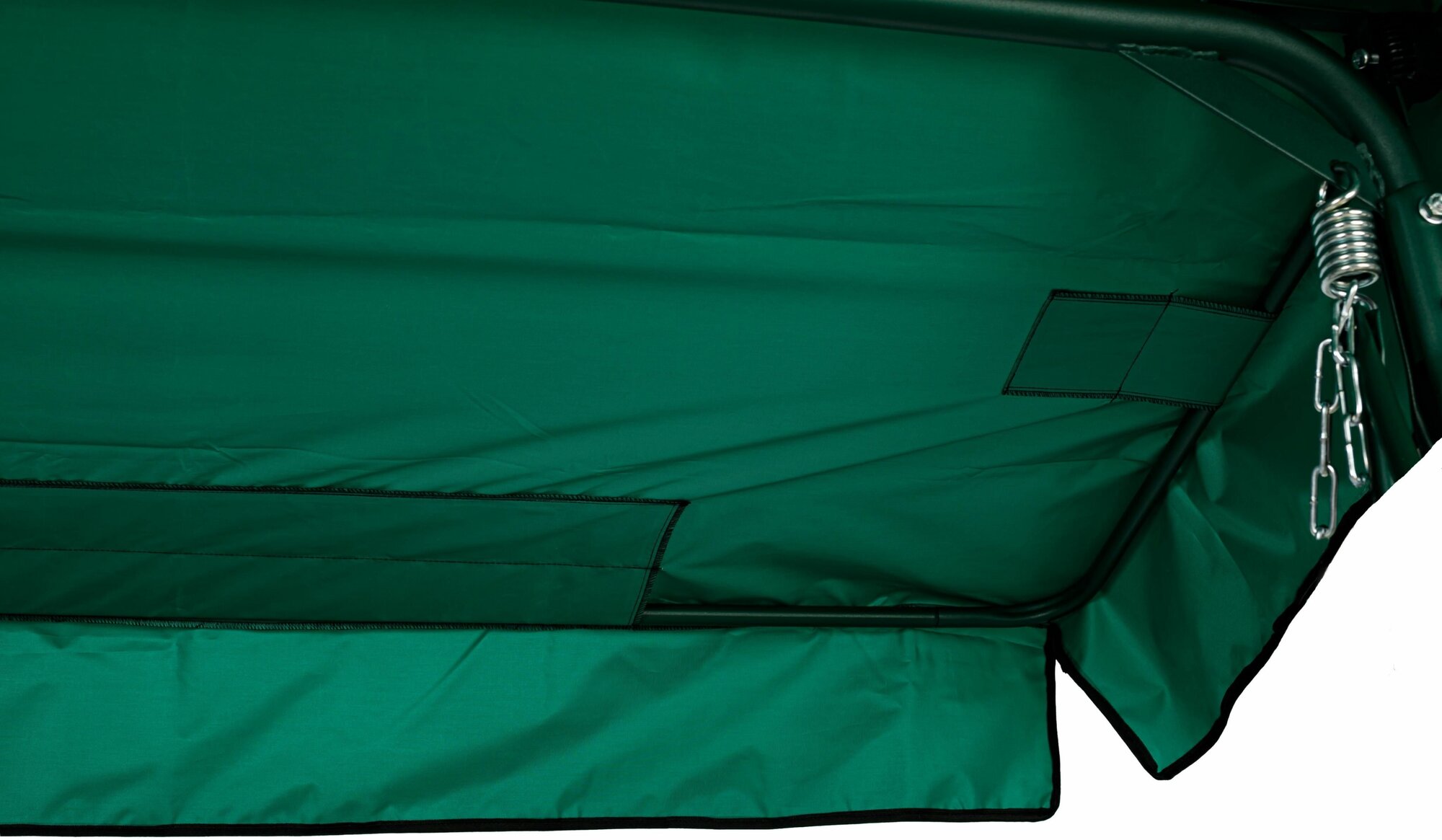 Тент-крыша для садовых качелей водонепроницаемый, универсальный размер 190/215 x 120/145 см, зеленый - фотография № 6