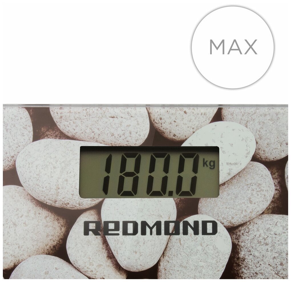 Напольные весы REDMOND RS-751 (камни с сердцем) - фотография № 4